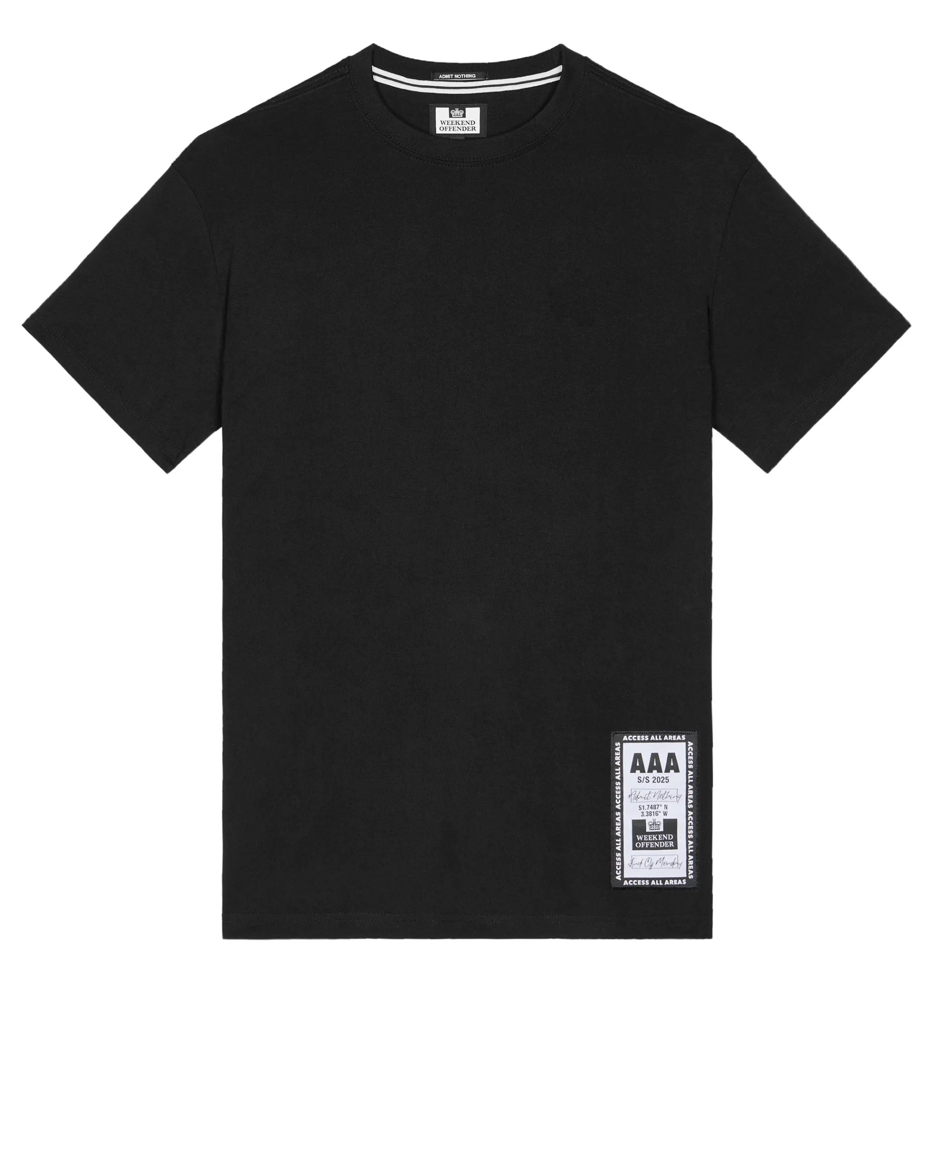 AAA Grafik T-Shirt Schwarz