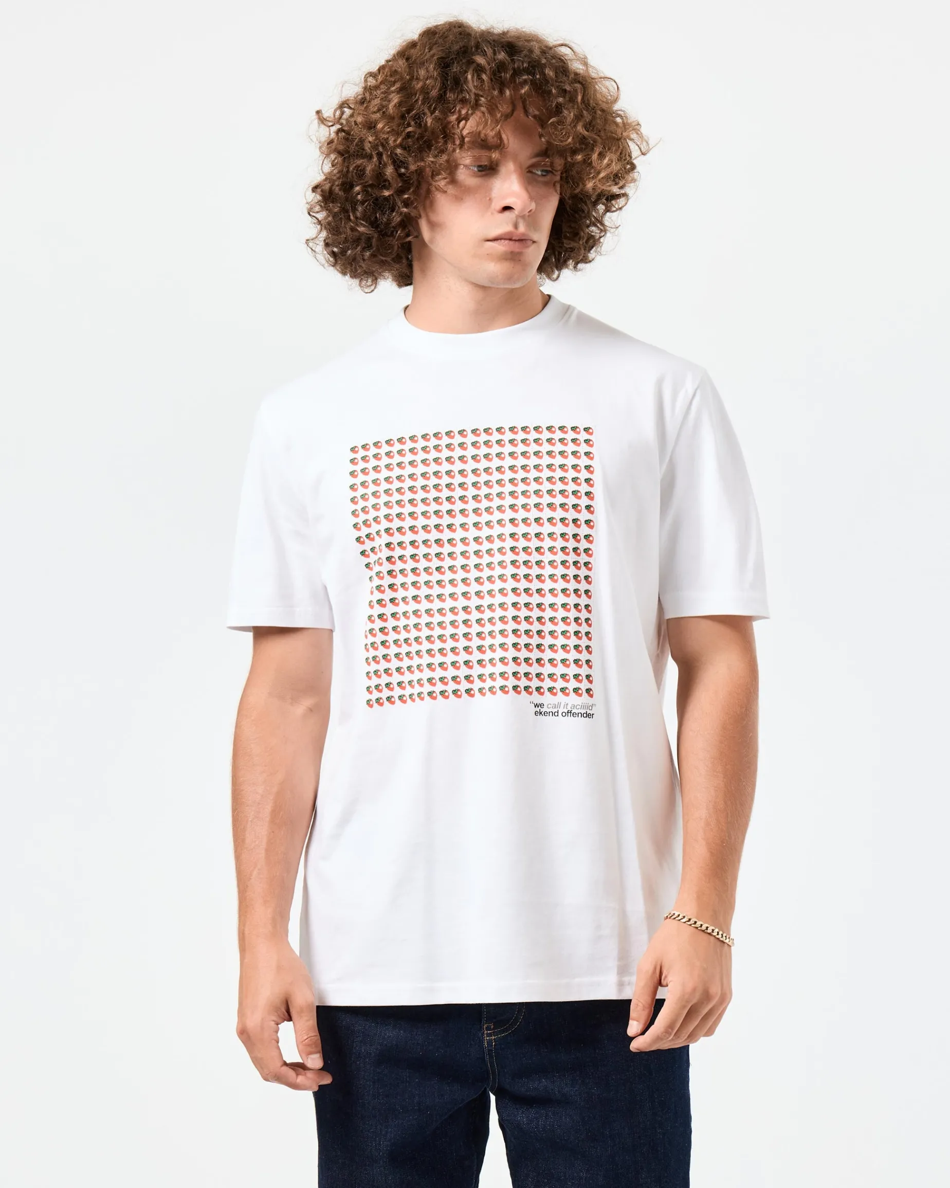 Aciiid Grafik-T-Shirt Weiß