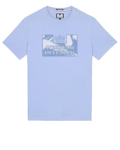 Adachi Camo T-Shirt Kornblumenblau