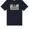 Badman Grafik T-Shirt Marine