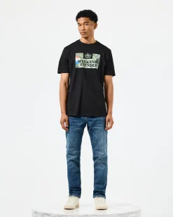Badman Grafik T-Shirt Schwarz