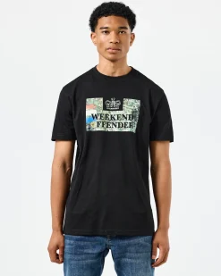 Badman Grafik T-Shirt Schwarz