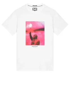 Bagliore Grafik-T-Shirt Weiß