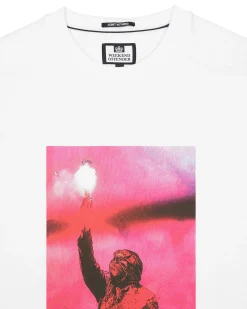 Bagliore Grafik-T-Shirt Weiß