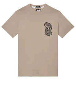 Bali Grafik T-Shirt Rindenbraun