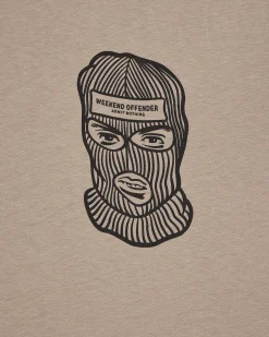 Bali Grafik T-Shirt Rindenbraun