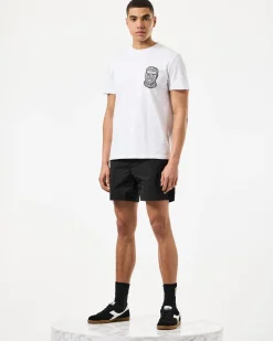 Bali Grafik T-Shirt Weiß