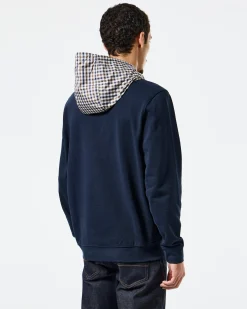 Bayswater Hoodie Marineblau/Mid House Check