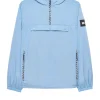 Überkopfjacke mit Manaus-Karomuster, Meeresblau