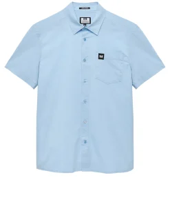 Borak Kurzarmhemd Ocean Wave Blau