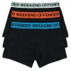 Boxershorts 3er-Pack Orangenschale/ Azurblau/ Mintteegrün