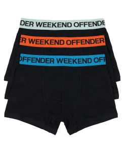 Boxershorts 3er-Pack Orangenschale/ Azurblau/ Mintteegrün