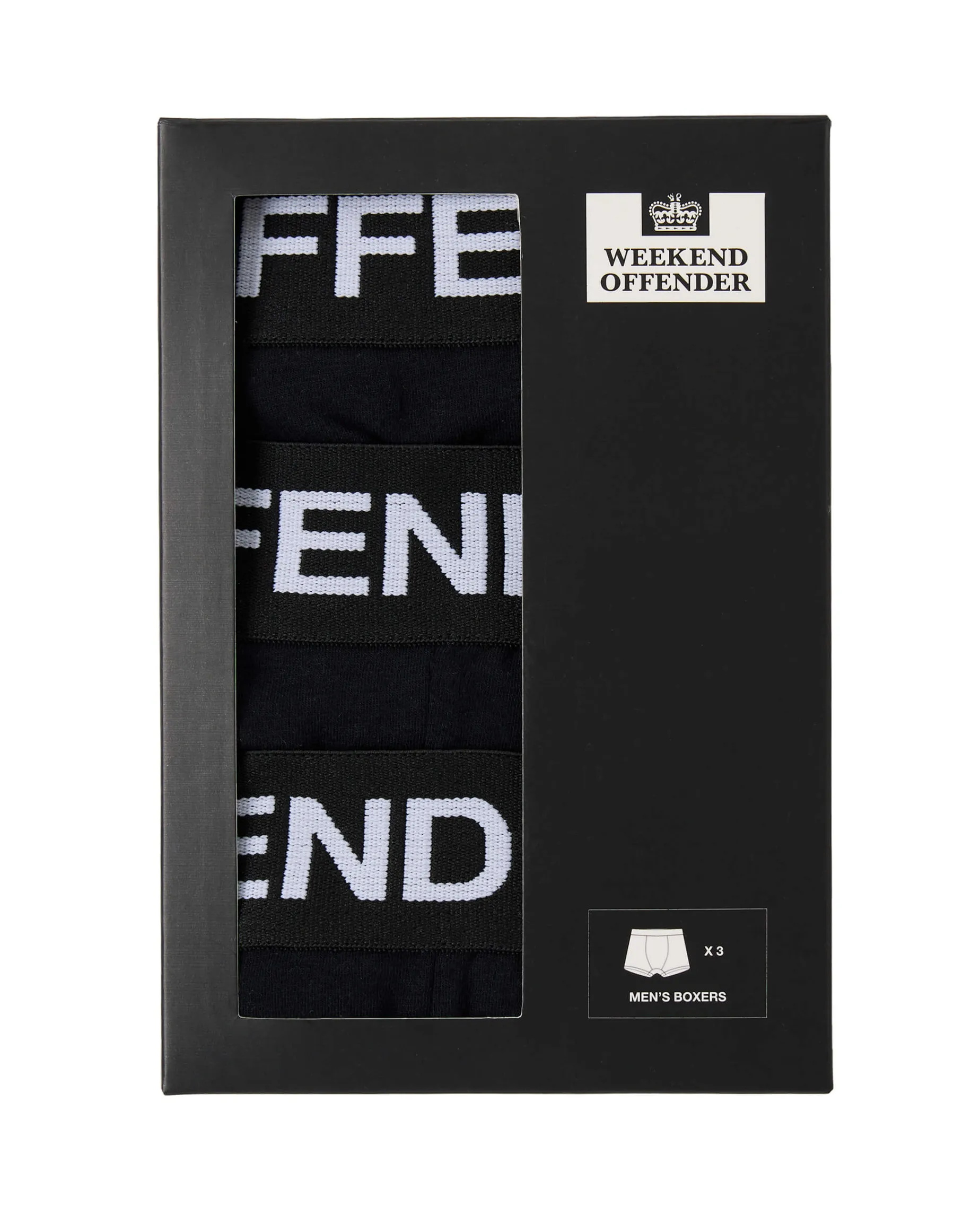Boxershorts 3er-Pack Schwarz