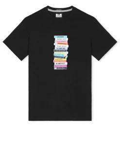 1995 B-Seiten Grafik T-Shirt Schwarz