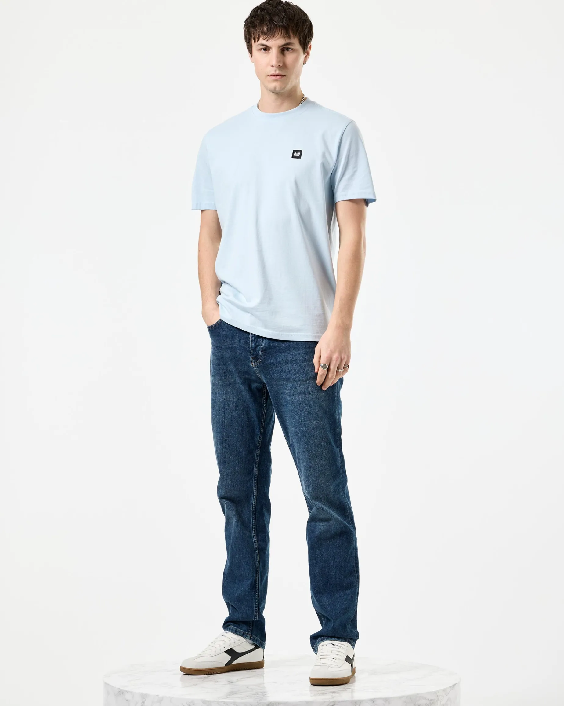 Cannon Beach T-Shirt Ocean Wave Blau