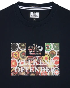 Caps Grafik T-Shirt Marine