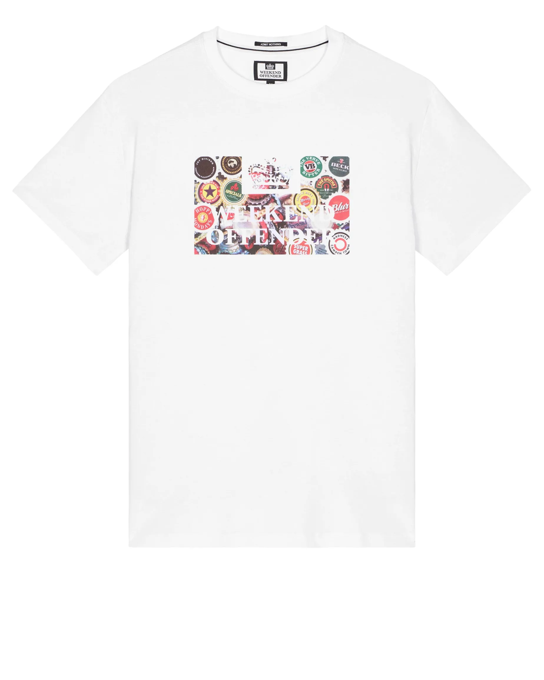 Caps Grafik T-Shirt Weiß