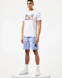 Caps Grafik T-Shirt Weiß