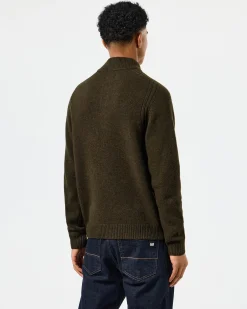 Castillos – Gestrickter Pullover aus Wolle mit Viertelhalsausschnitt,