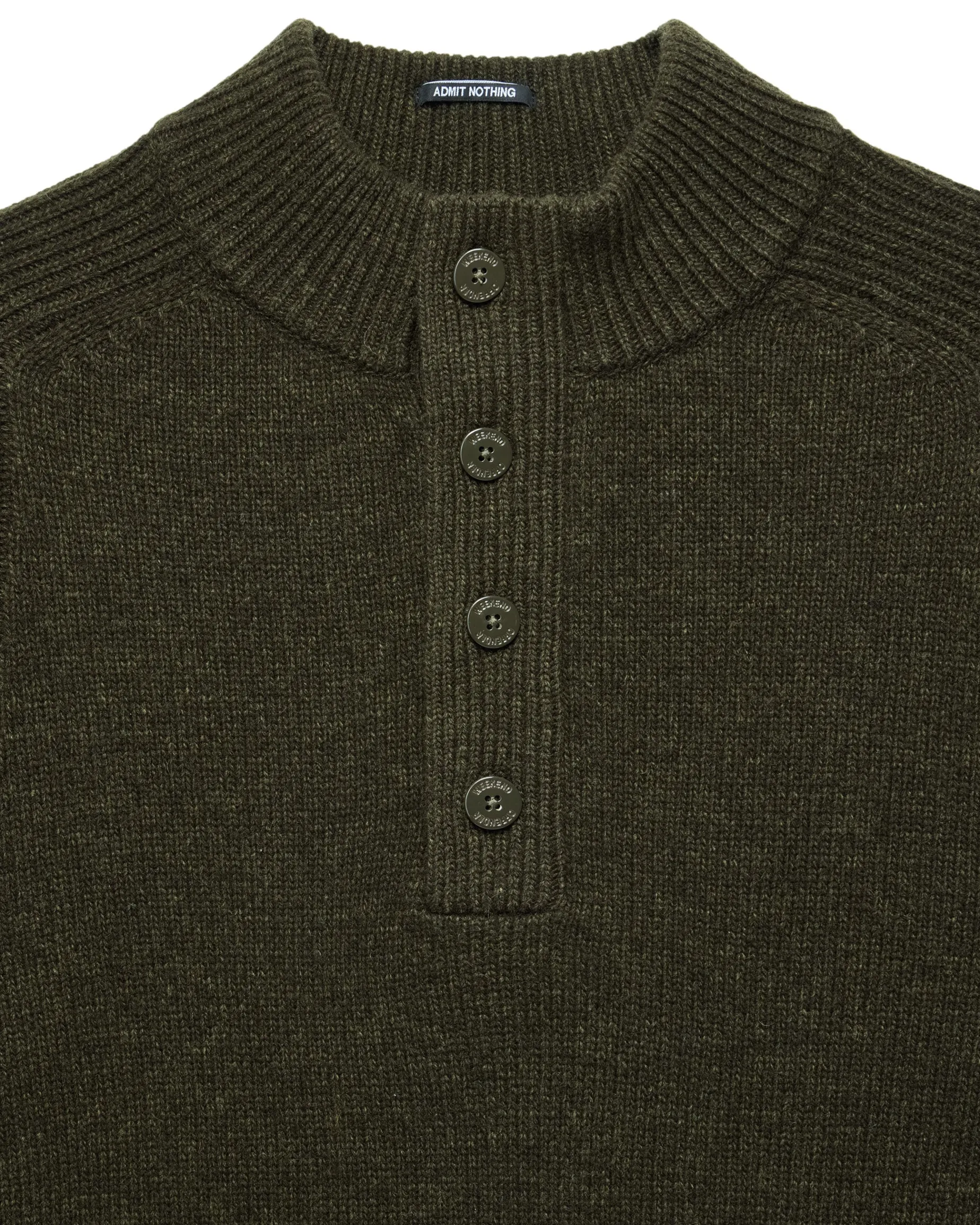 Castillos – Gestrickter Pullover aus Wolle mit Viertelhalsausschnitt,