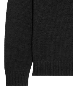 Castillos – Gestrickter Pullover aus Wolle mit Viertelhalsausschnitt,