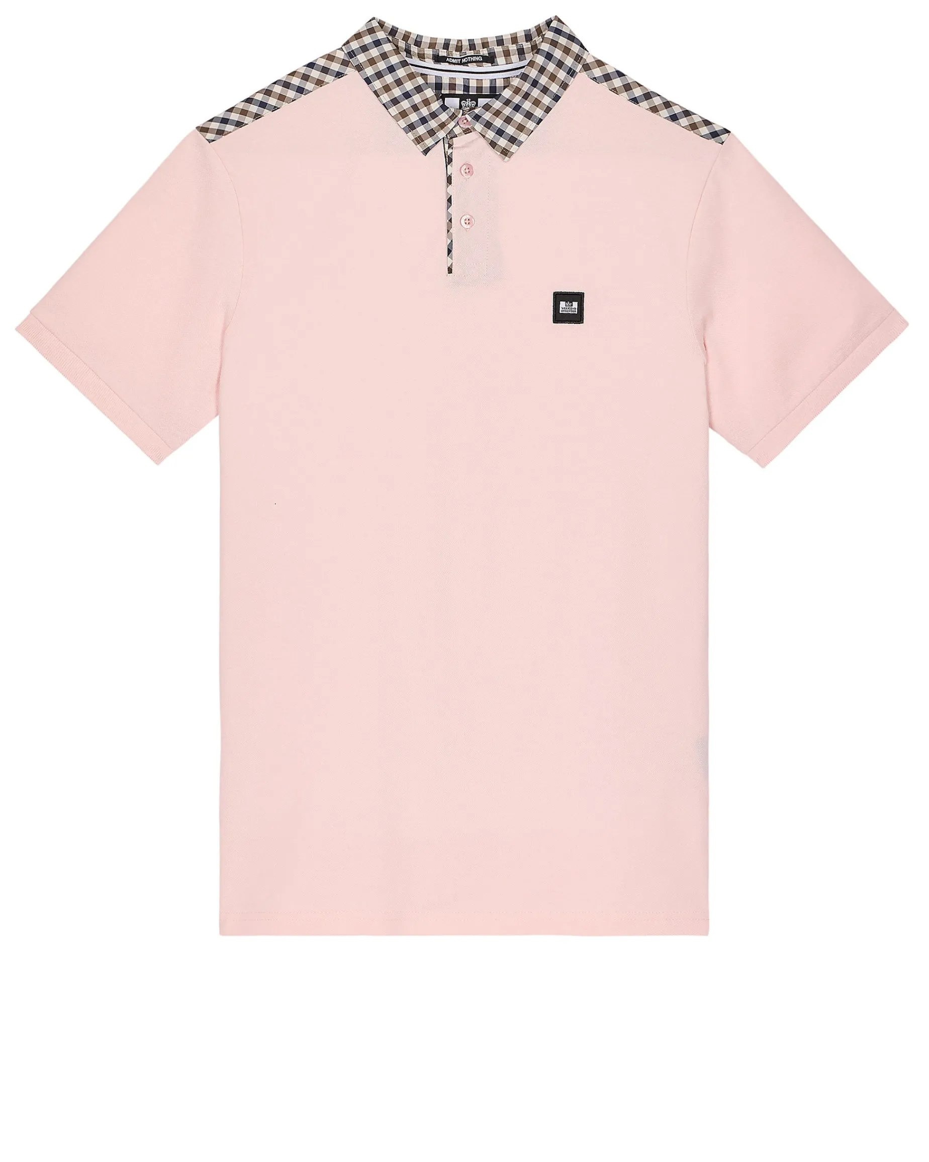 Costa Poloshirt Hellrosa/Mittelgrau