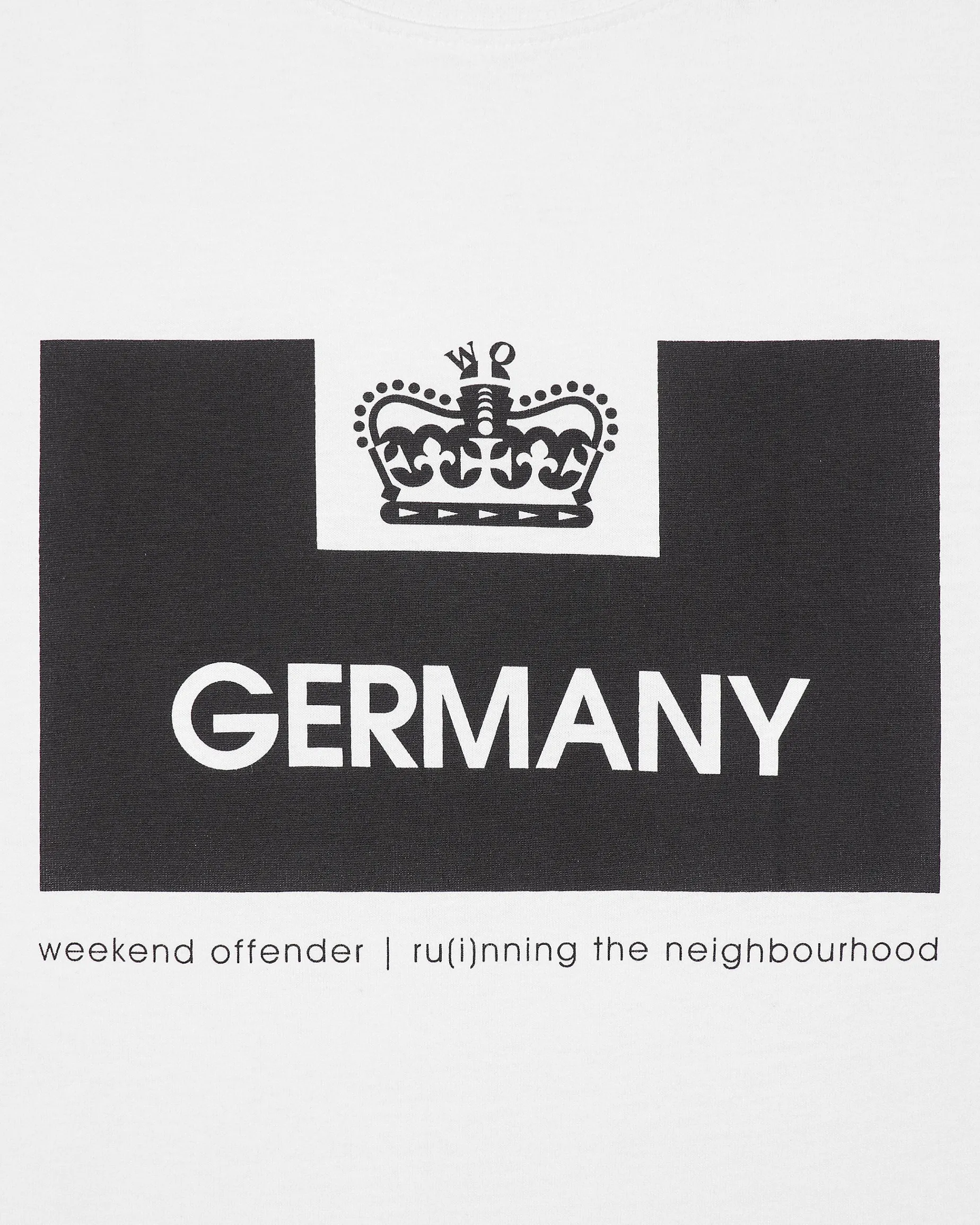 Country Series Deutschland T-Shirt Weiß/Schwarz