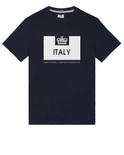 Country Series Italien T-Shirt Marine/Weiß