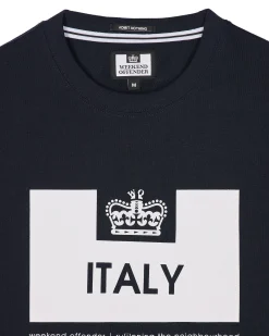 Country Series Italien T-Shirt Marine/Weiß