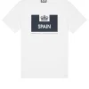 Country Series Spanien T-Shirt Weiß/Marine
