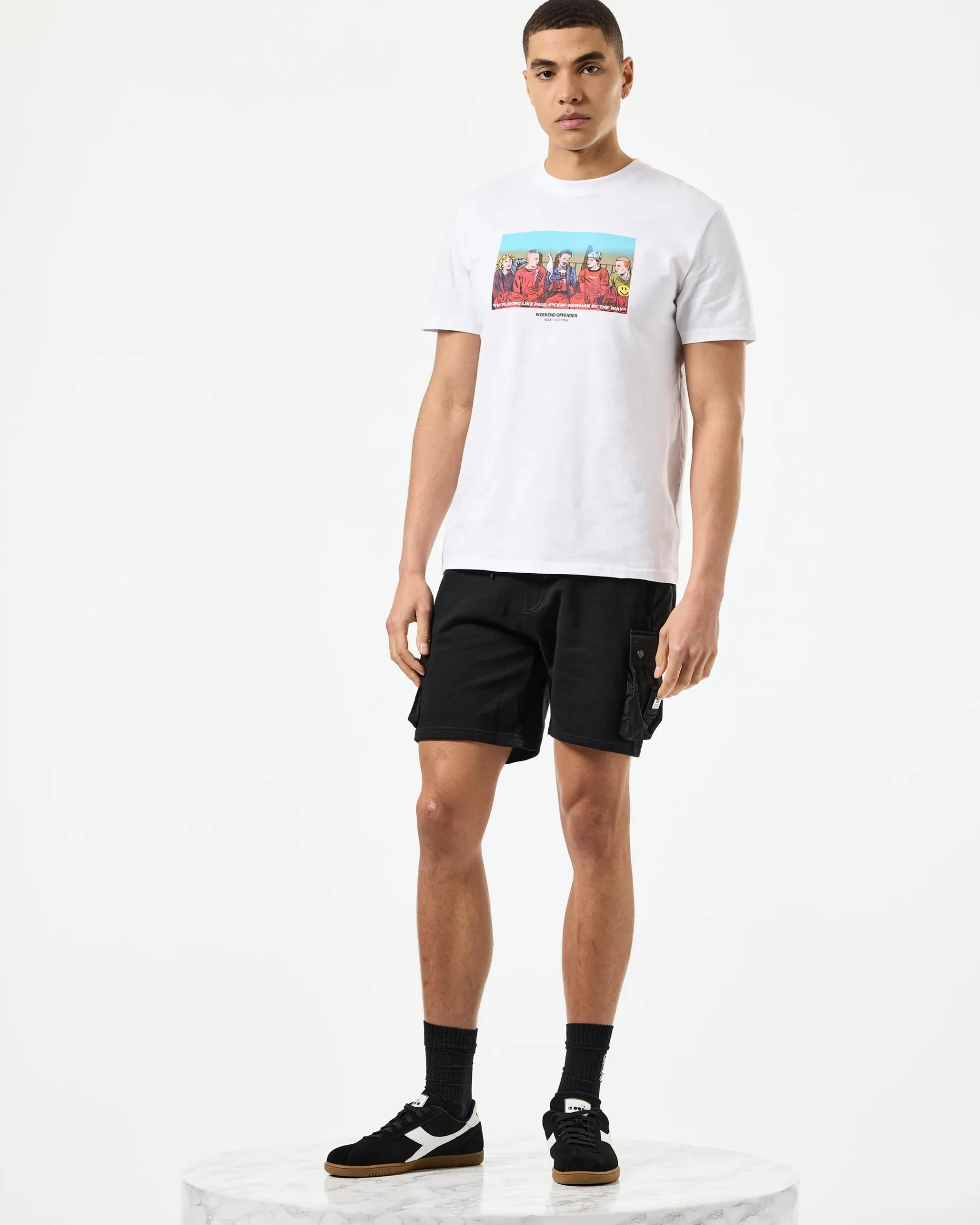 Crosslands Grafik-T-Shirt Weiß
