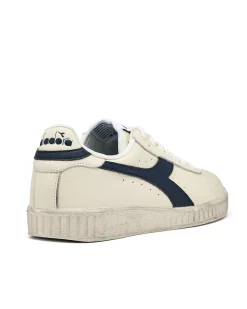 Diadora Game L Low Waxed Sneakers Weiß/Kaspisches Meer