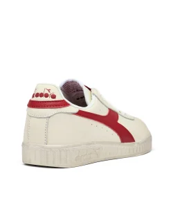 Diadora Game L Low Waxed Sneakers Weiß/Roter Pfeffer