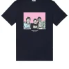 Diego Grafik-T-Shirt Marineblau
