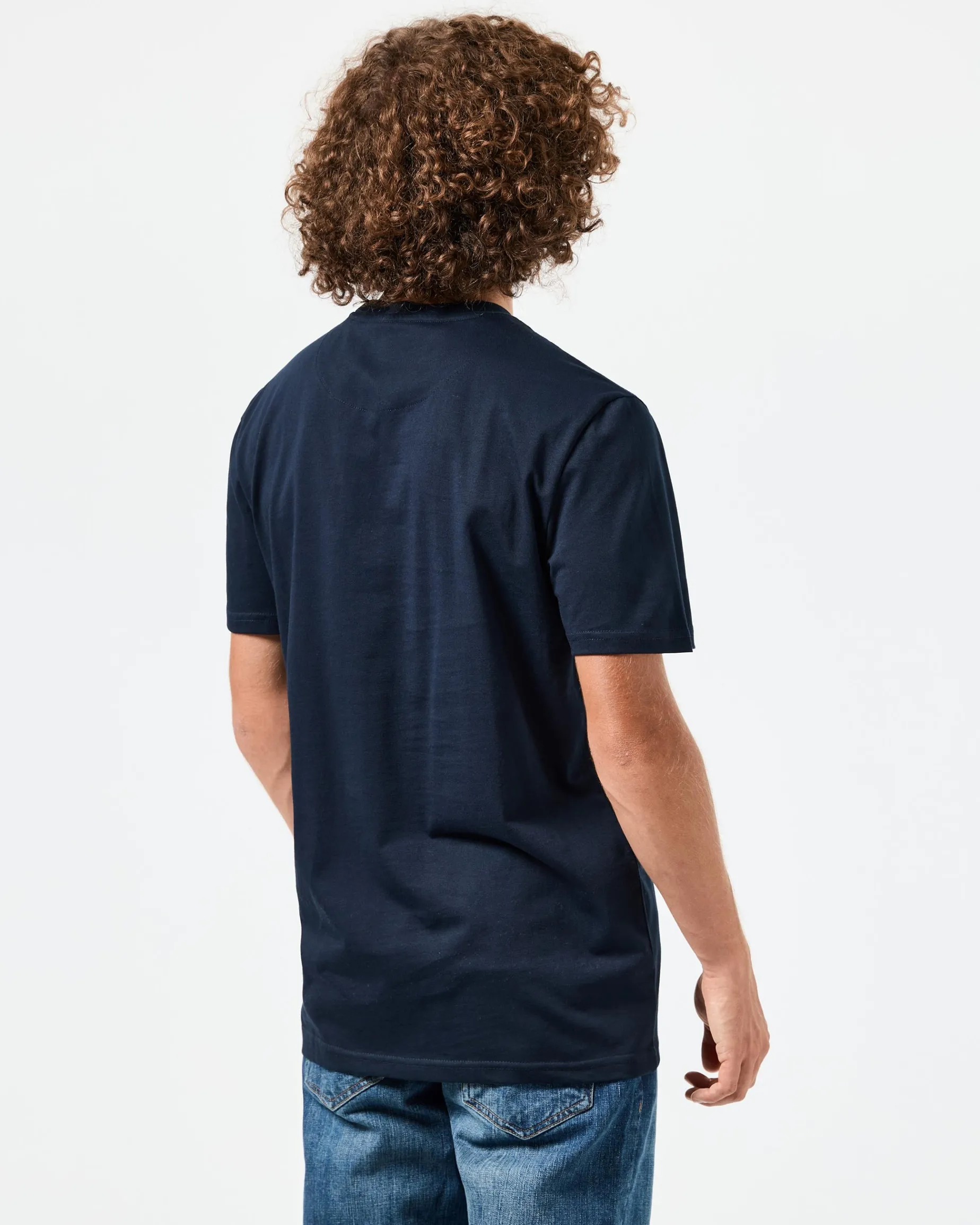 Diego Grafik-T-Shirt Marineblau