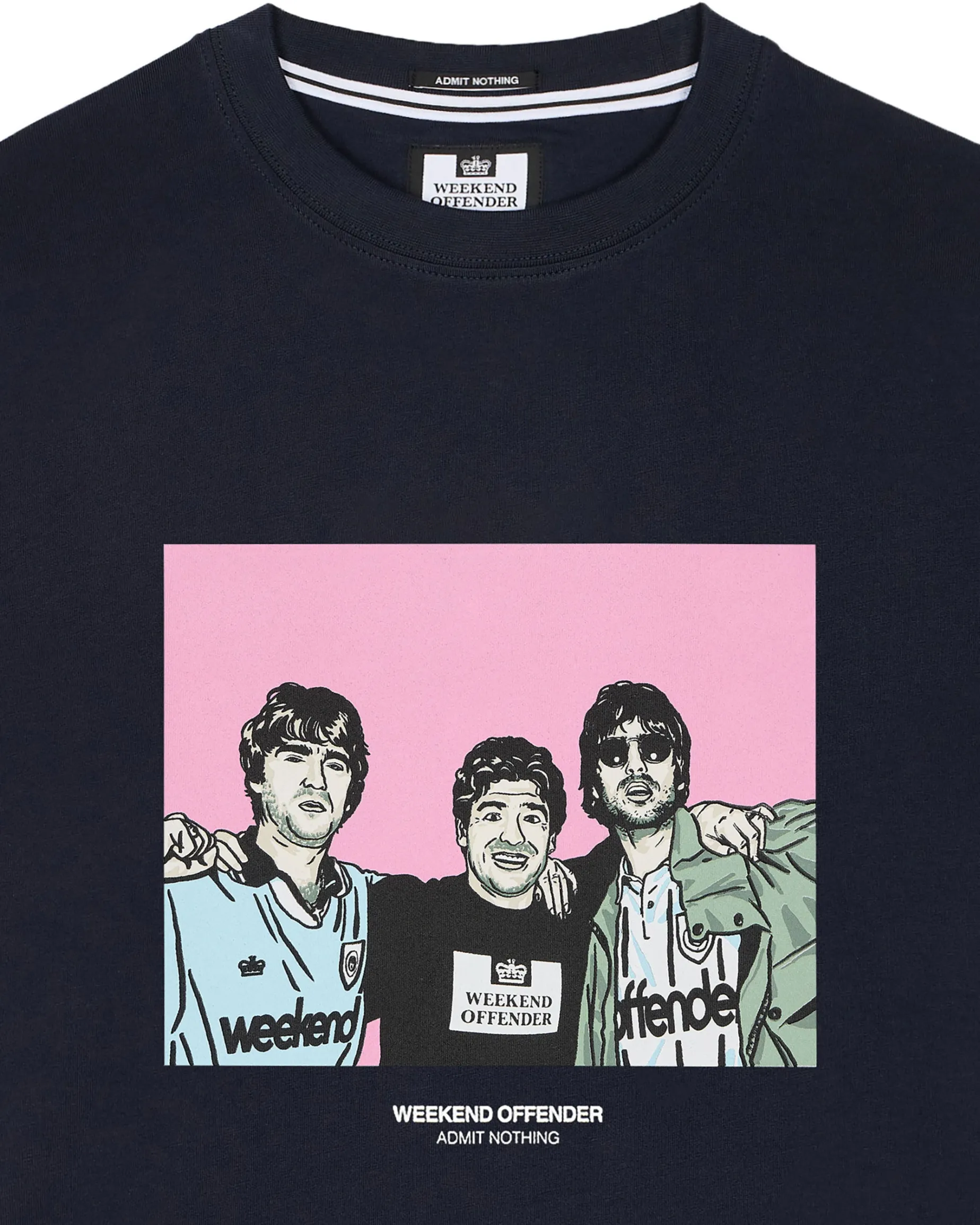 Diego Grafik-T-Shirt Marineblau