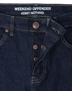 444 Easy Jeans aus dunklem, ausgewaschenem Denim