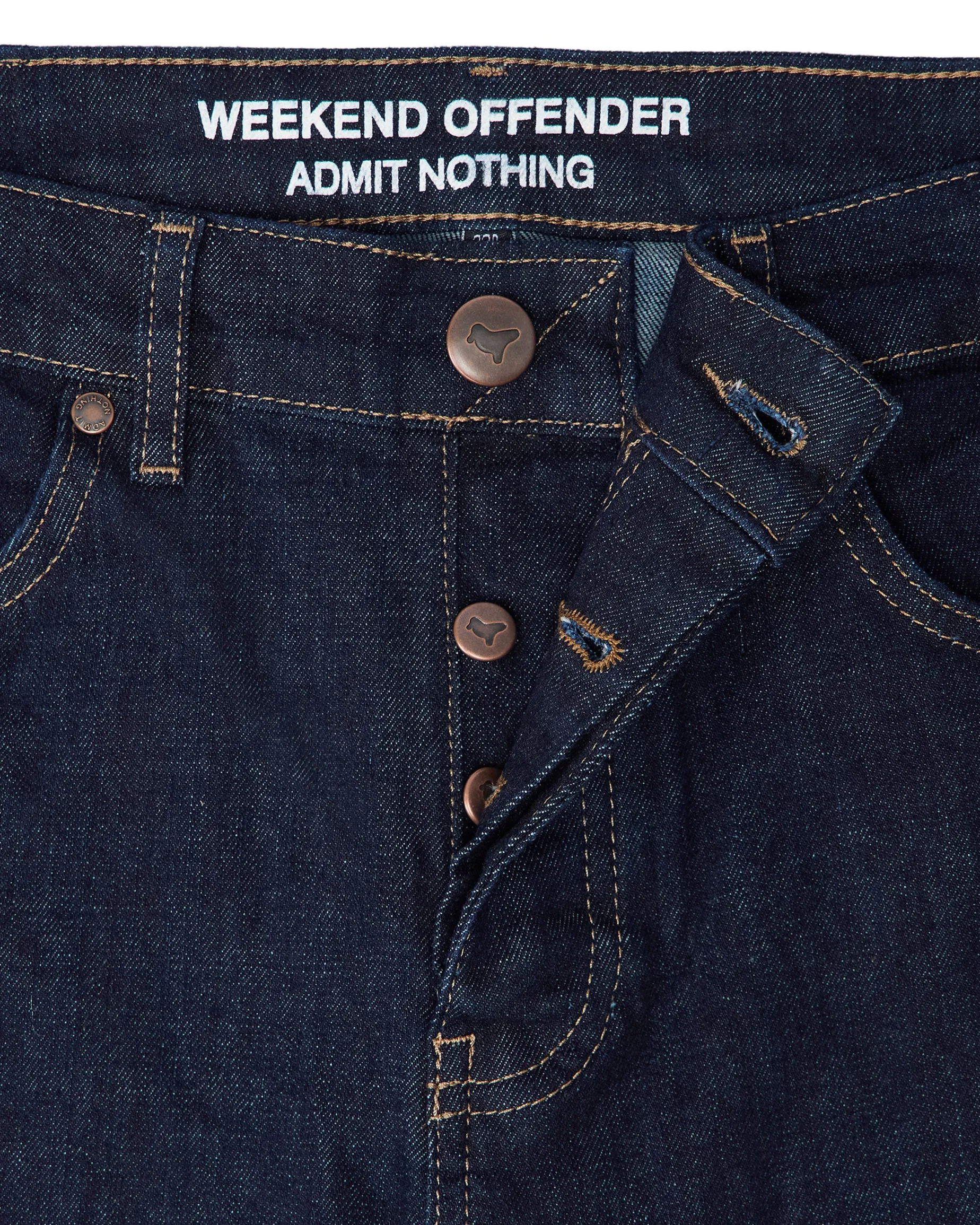 444 Easy Jeans aus dunklem, ausgewaschenem Denim