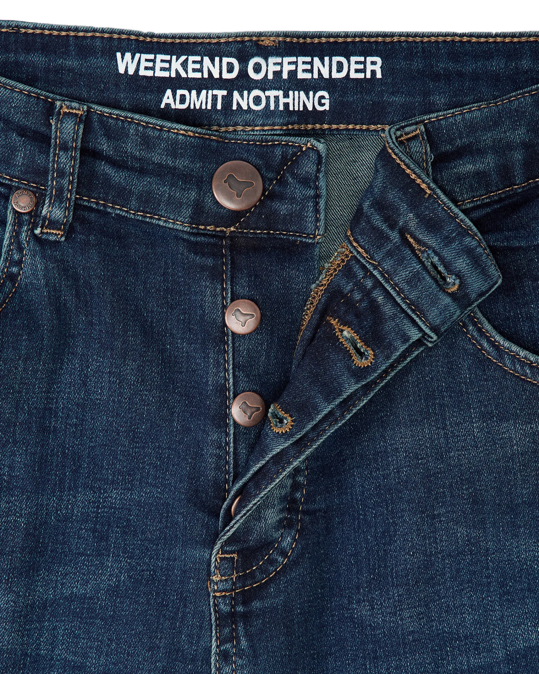 444 Easy Jeans aus dunklem Vintage-Denim