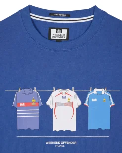 Frankreich Shirts T-Shirt Kobaltblau