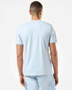 Garcia T-Shirt Ozeanwelle Blau