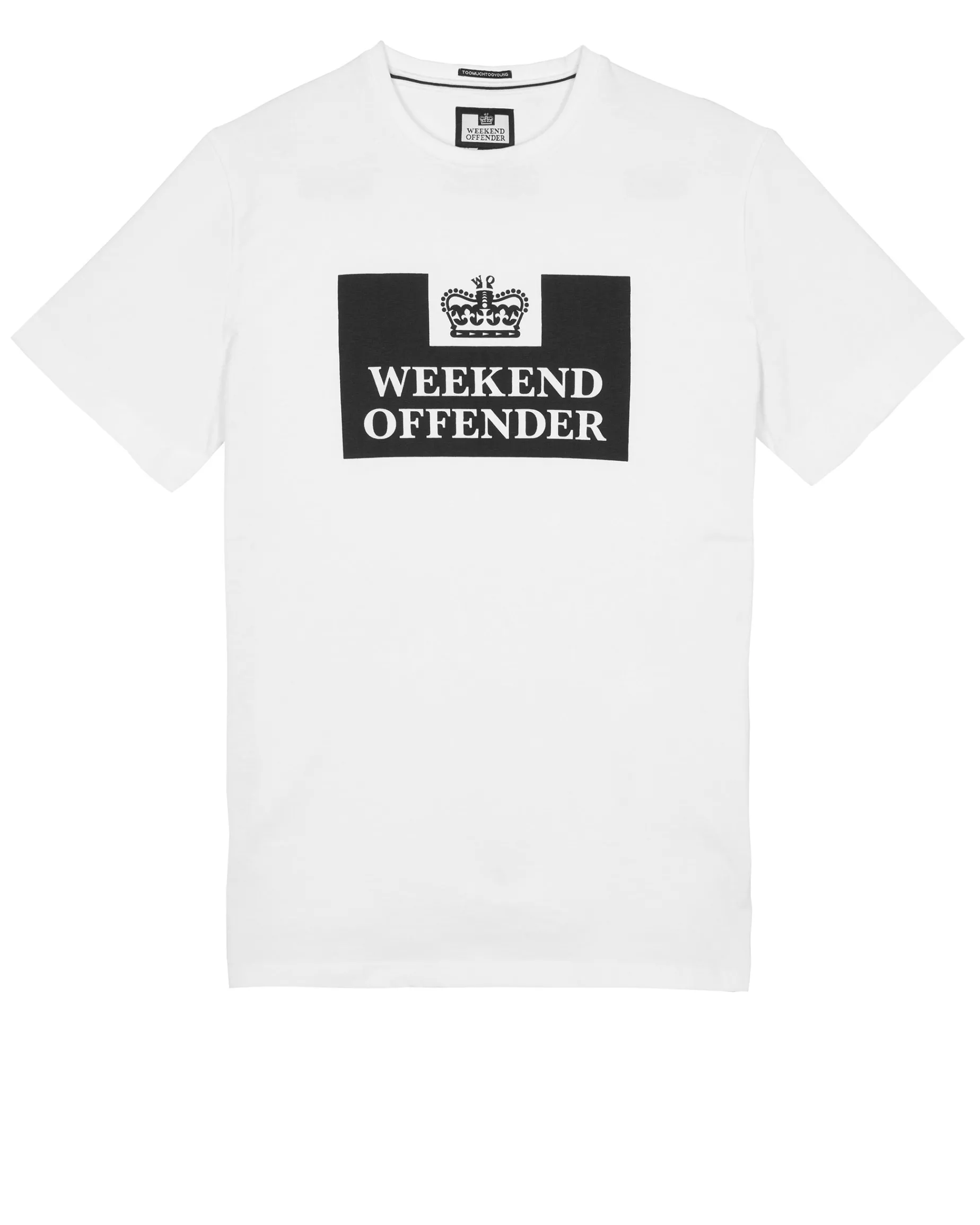 Gefängnis T-Shirt Weiß - Große Größe