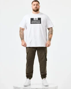 Gefängnis T-Shirt Weiß - Große Größe