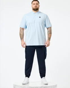 Große Größen - Caneiros Poloshirt Ocean Wave Blau