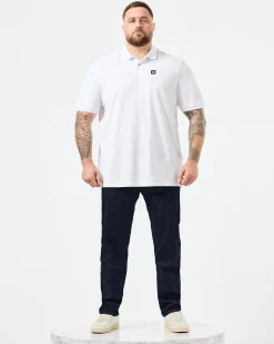 Große Größen - Caneiros Poloshirt Weiß