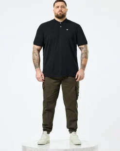 Große Größen - Caneiros Poloshirt Schwarz