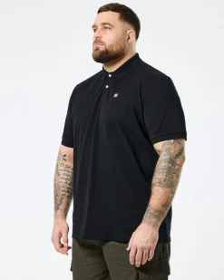 Große Größen - Caneiros Poloshirt Schwarz
