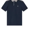 Große Größen - Costa Poloshirt Navy/Mid House Check