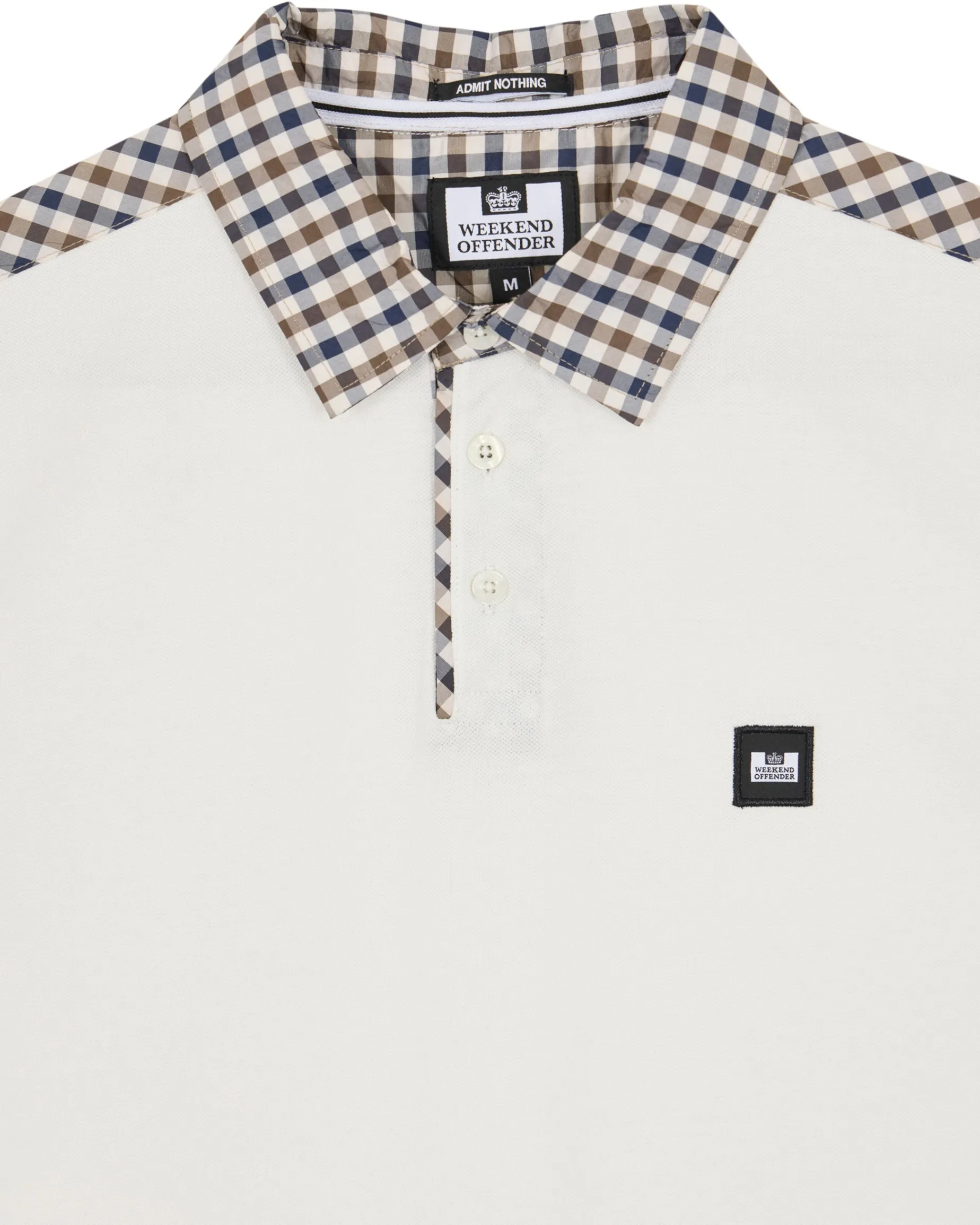 Große Größen - Costa Poloshirt Ghost/Mid House Check