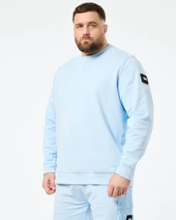 Große Größen - F Bomb Sweatshirt Ocean Wave Blau